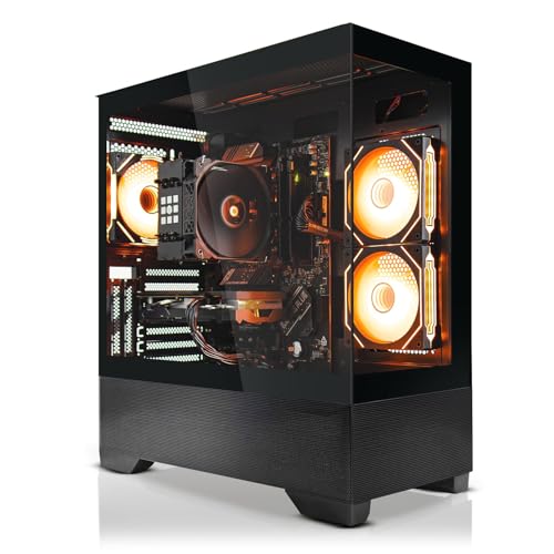 SYSTEMTREFF Gaming PC AMD Ryzen 7 5800X 8x4.7GHz | Nvidia RTX 5060 8GB DX12 | 1TB M.2 NVMe | 32GB DDR4 RAM | WLAN Desktop Computer Rechner für Gamer, Zocker & Streamer