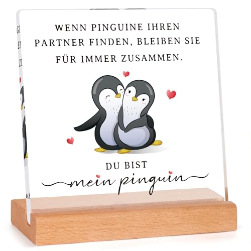 Juratar Valentinstagsgeschenk für Sie Ihn, Ich Liebe Dich Geschenke für Frauen Männer, Geschenk für Paar- Holzschilder Heimat Dekoration, Valentinstag, Hochzeitstag, Jahrestag Geschenk für Sie Ihn