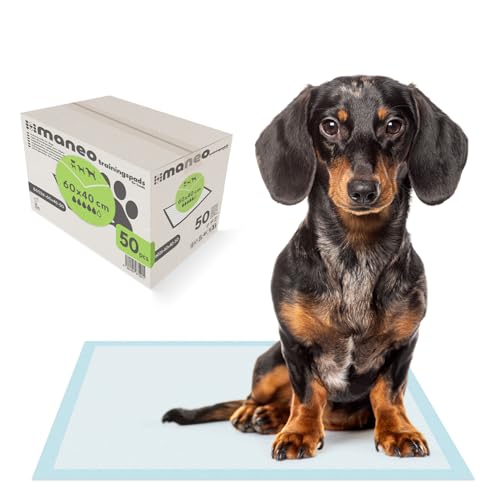 10x maneo Welpen Unterlagen 60x40cm, Trainingspads für Hunde 5-lagig