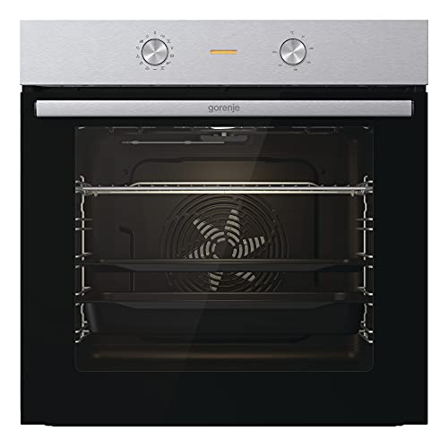 Gorenje BO 6717 E03X Einbau-Backofen / 77 Liter / Heißluft / ExtraSteam / GentleClose & Open / EcoClean / AirFry / PerfectGrill / PizzaMode / ChildLock / Versenkbare Knebel / Inox-Look