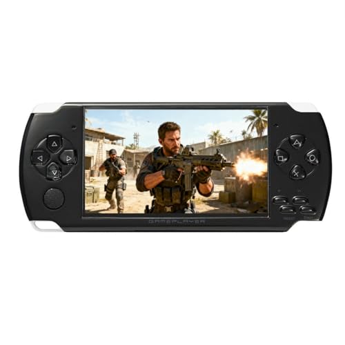 JXD 4,3 Zoll Handheld-Spielkonsole X6 mit Unterstützung für Mehrere Simulatoren Retro-Videospielkonsole MP3/4/E-Book TV-Ausgang Tragbares Spielgerät Spielstände
