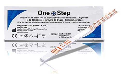 5 x One+Step Drogenschnelltest I Urintestreifen I Drogentest I Schnelltest zur Bestimmung von LSD