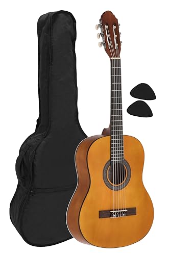 Juan Miguel Navarrez Konzertgitarre, klassische Gitarre, 3/4 honey - Natur, inkl. Tasche