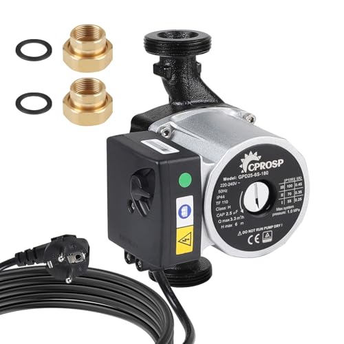 CPROSP Heizungspumpe 1 1/2'' 6 Meter Förderhöhe, für Zentralheizung