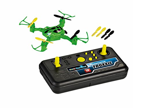 Revell Control 23884 RC Quadrocopter für Einsteiger im coolen Design, ferngesteuert mit IR Fernsteuerung, leicht zu fliegen durch 6-Axis-Stabilisierungssystem mit Propellerschutz-FROXXIC, Mehrfarbig