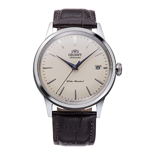 Orient Herren Analog Automatik Uhr mit Leder Armband RA-AC0M04Y10B