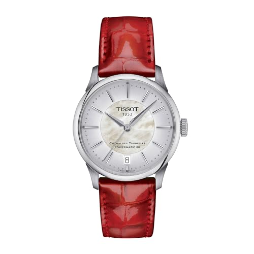 Tissot Damen Analog Automatik Armbanduhr T-Classic Chemin des Tourelles Powermatic 80 Swiss Made