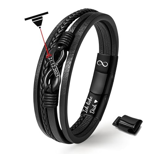UNIQAL | Personaliesiertes Lederarmband mit Gravur