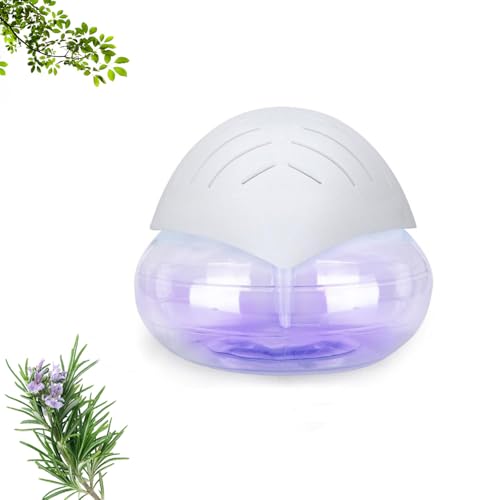 Lufterfrischer Raumluftreiniger - Airbowl Luftreiniger bis 100 m², Luftfilter, Air Purifier, Air Purifier and Humidifier 2 in 1, Luftreiniger Raucherzimmer, Raumluftreiniger, Unter 36 dB (Weiß)