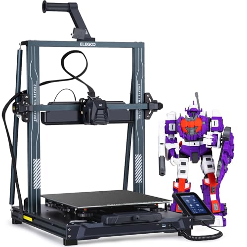 ELEGOO Neptune 4 Plus 3D Drucker, 500mm/s Hochgeschwindigkeits 3D Printer mit Hochtemperaturdüse, Automatischer Nivellierung und Direktantriebsextruder, 320x320x385mm Großes Druckformat