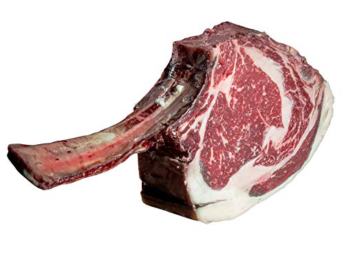 Tomahawk-Steak (1.500g) - Dry Aged, großes Steak extra langem Knochen, zum Grillen oder Kurzbraten im Bräter - herzhaft , ausgereift & aromatisch