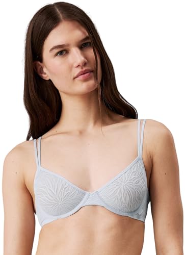 Calvin Klein Damen Demi-Cups BH Unlined mit Bügel, Blau (Plein Air), 85A