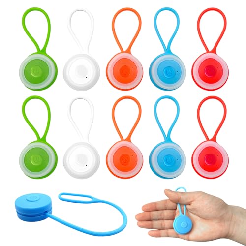 HOSPAOP LED Blinklicht Schulranzen Kinder, 10 Stück Reflektoren Rucksack Licht, Reflektor Anhänger Sicherheitslicht für Schulranzen Tornister Laufen Joggen Kinderwagen