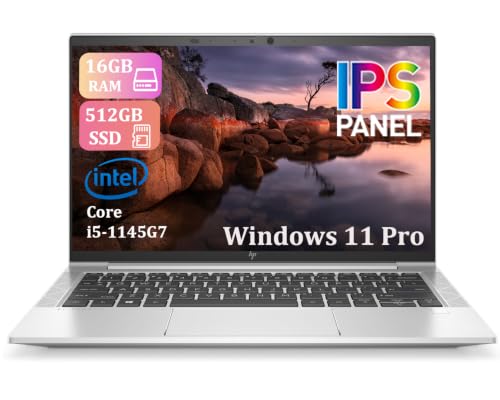 HP EliteBook 830 G8 Business Laptop, 13,3 Zoll FHD (1920x1080), Intel Core i5-1145G7,16 GB RAM, 512 GB SSD, US QWERTY Tastatur, Windows 11 Pro (Generalüberholt)