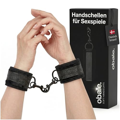 Obaie Handschellen für Sexspiele - Weiche Handfesseln mit sicherem Halt – Verstellbare & Gepolsterte Sex Handschellen für Sexspiele und Bondage – BDSM Sex Spielzeug für Paare - Extrem Soft