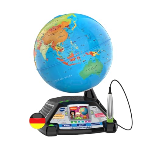 VTech Interaktiver Videoglobus - Lernglobe mit Bildschirm ab 7 Jahren