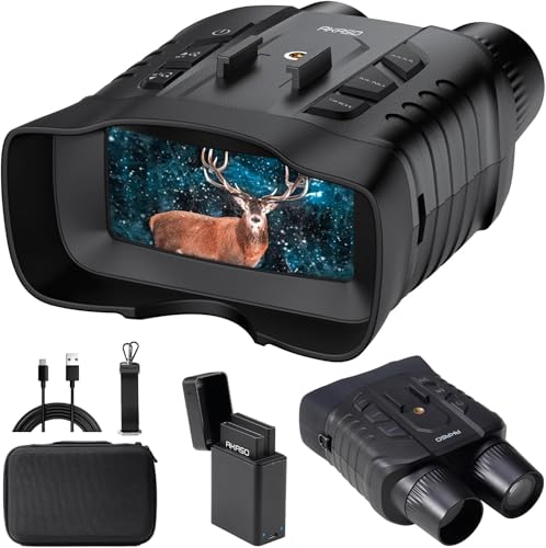 AKASO Seemor-200 Nachtsichtgerät - 4K Vollfarb-Nachtsichtfernglas für Erwachsene, App-fähiges Foto- und Videospeichern, AI-ISP 1000M, 16x Digitalzoom für Camping, Jagd & Sicherheit