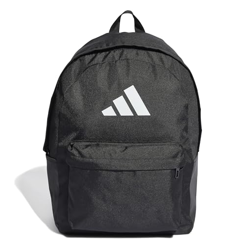 adidas Unisex Classic 3Bars Backpack, Black/White, One Size