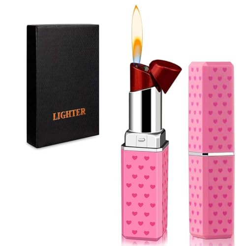 Flammenfeuerzeug Nachfüllbares Sturmfeuerzeug, Verstellbares Flammenfeuerzeug schönes Geschenk für Mädchen, Küche, Camping (Brennstoff Nicht enthalten)