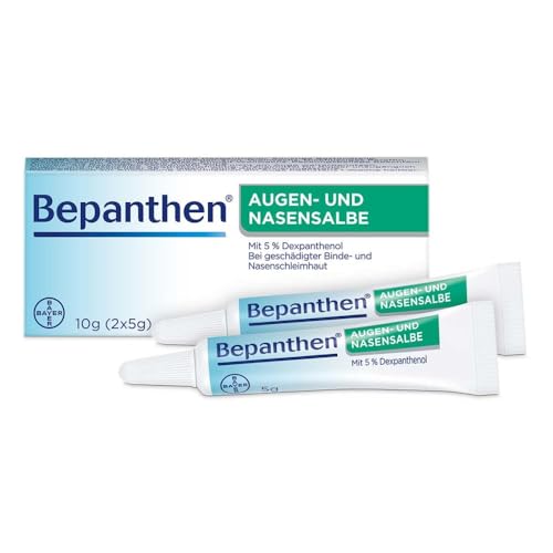 Bepanthen Augen- und Nasensalbe | Wunden in der Nase | sehr trockne Augen und Hornhautverletzungen | Nr. 1 bei Wundheilung | 10g