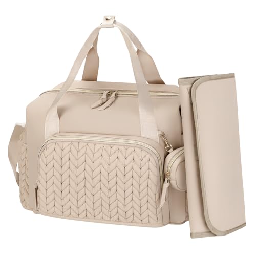 Cozary Wickeltasche mit Schnullertasche und Wickelunterlage – 16 Fächern Große Wickelrucksack mit Isolierten Taschen Reisewindeltasche für Mama und Papa Babytasche mit Schultergurt
