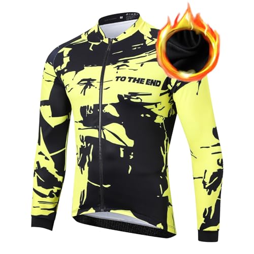 UGLY FROG Herren Radtrikot Fahrradbekleidung Schnelltrocknend Winter Thermo Fleece Wear Trikot L für Außentemperatur 5-15°C