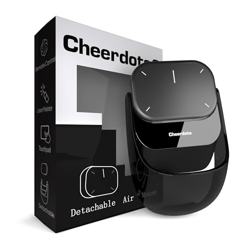 Cheerdots 2 Touchpad-Bluetooth-Maus mit Präsentationsmodus, abnehmbares und tragbares Design, intelligente Softwaresteuerung, kabellose Maus für Meetings, Remote-Arbeit und Reisen (Basic)
