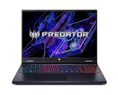 acer Predator Helios Neo 16 (PHN16-72-93HB) Gaming Laptop | 16 Inch WQXGA IPS 240Hz Display | Intel Core i9-14900HX | 32 GB RAM | 1 TB SSD | NVIDIA GeForce RTX 4070 | Windows 11 | QWERTZ Layout |