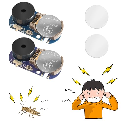 TAIHOBO 2stk Grillen Geräuschmacher Prank: Lustige Scherzartikel für Erwachsene Teenager, Cricket Noise Maker Prank mit 20 Geräuschen, Kleines Piep-Streichgerät für Haus und Schulpartys (Lila & Blau)