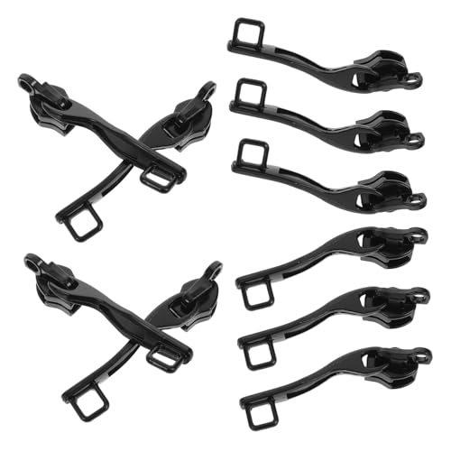 HORIALENCE 5 Paare Metall Doppel Layer Reißverschluss Ersatzteile für Gepäck Glatte Bedienung Robuste Konstruktion für Koffer und Taschen