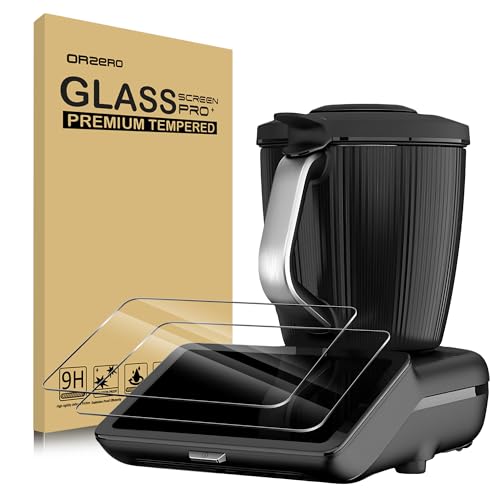 NEWZEROL 2 Stück Display Schutzglas Kompatibel für Vorwerk Thermomix TM7 Displayschutz， Folie aus Gehärtetem Glas Kratzfeste Hochauflösend 9H Ultra Klar Glas Schutzfolie