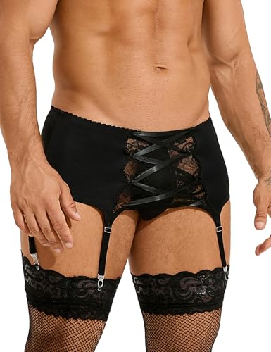 Sissy Dessous für Crossdresser Strumpfhalter Herren Sexy Unterwäsche M