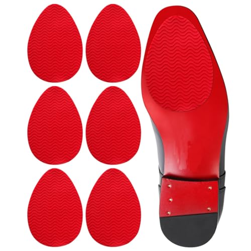 Ashoesert Red Bottoms Schuhsohlenschutz, Ersatz für Louboutin-Schuhe, selbstklebender roter Bodenschutz für Christian Louboutin Schuhe