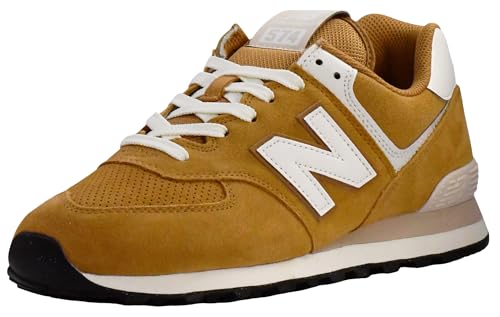 New Balance Unisex-Adult 574 V2 Sneaker, Desert Clay/Sea Salt, 12.5 Wide Women/11 Men