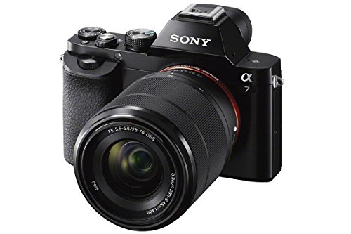 Sony Alpha 7 E-Mount Vollformat Digitalkamera ILCE-7 (24,3 Megapixel, 7,6cm (3 Zoll) LCD Display, BIONZ X, 2,3 Megapixel OLED Sucher, NFC, inkl. SEL-2870 Objektiv) schwarz