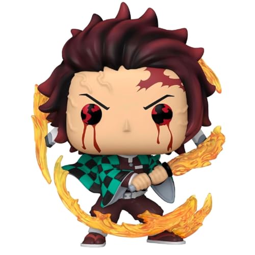 Funko Pop! Animation: DS - Tanjiro Kamado - (Sun Breathing) - Demon Slayer - Vinyl-Sammelfigur - Geschenkidee - Offizielle Handelswaren - Spielzeug Für Kinder und Erwachsene - Anime Fans