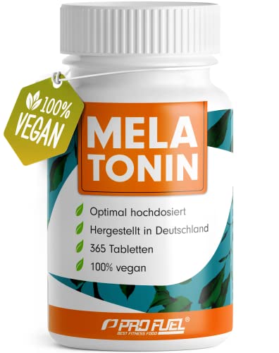 Melatonin 365 Tabletten (24 Monate) - 0,5 mg Melatonin pro Tag (1/2 Tablette) - Vorrat für 730 Anwendungen - sehr kleine Tabletten - laborgeprüft mit Zertifikat - 100% vegan