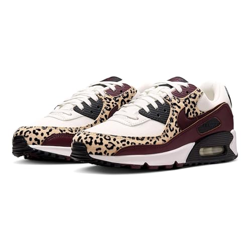 NIKE Damen Air Max 90 Sneaker, Sail Burgundy Crush Black, 40.5 EU