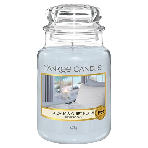 Yankee Candle Duftkerze im Glas (groß) | A Calm & Quiet Place | Kerze mit langer Brenndauer bis zu 150 Stunden | Perfekte Geschenke für Frauen