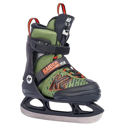 K2 Skates Jungen Schlittschuhe Raider Ice, green - orange, 25G0110.1.1.L
