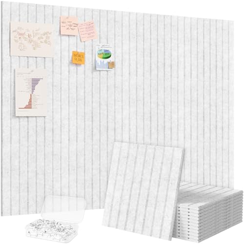 Lifewit Große Filz-Pinnwand, Selbstklebend, 120x90 cm – 12er-Pack für Wand