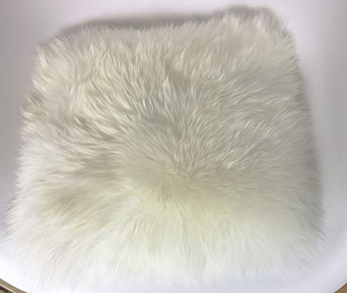 Reissner Lammfelle | NADI-30-WEI | Echtes Schaffell | hochwollig | quadratisch | 30x30cm Weiss