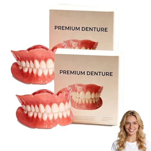 Premium-Zahnprothesen, 2026 Neue Künstliche Zähne, Weiches Zahnprothesen-Unterfütterungsset, Snap-On-Veneers-Zähne, Weiches Und Sicheres Formbares Künstliches Gebiss (2 STÜCK)