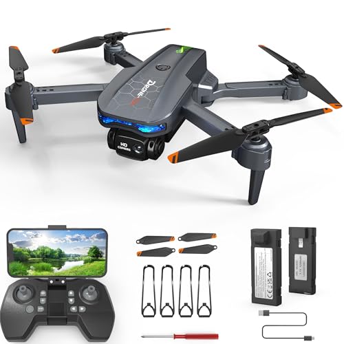 FERIETELF T29 C0 Drohne mit Kamera 1080P HD, Faltbare Mini Drohne für Kinder und Erwachsene, RC Quadrocopter für Anfänger, 30 Minuten Flugzeit, Headless Modus, 3D Flips, Spielzeuggeschenk für Kinder