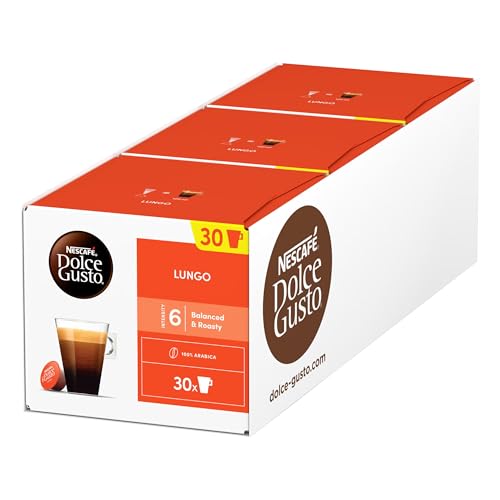 NESCAFÉ DOLCE GUSTO Lungo Kaffeekapseln 3er Vorratspack (3 x 30 Kapseln)