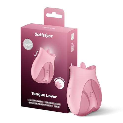 Satisfyer Tongue Lover | leiser Klitoris Vibrator aus Silikon | Sex Toys