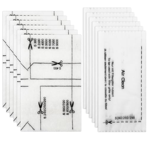 Newpop 12 Stück Staubsauger Filter, Staubsaugerfilter-Set, Staub Filter Set Abluftfilter, Motorschutzfilter, Staubsauger Filter Ersatzfilter, Abluftfilter Filter Microfilter für Miele Staubsauger
