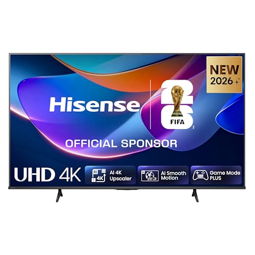 Hisense 43E6DS Fernseher 43 Zoll, 4K UHD Smart TV, Hi-View AI Engine, 60Hz Game Mode Plus, Dolby Vision, AI 4K Upscaler, DTS Virtual: X, AI Smooth Motion, Airplay, Sprachsteuerung[2026]