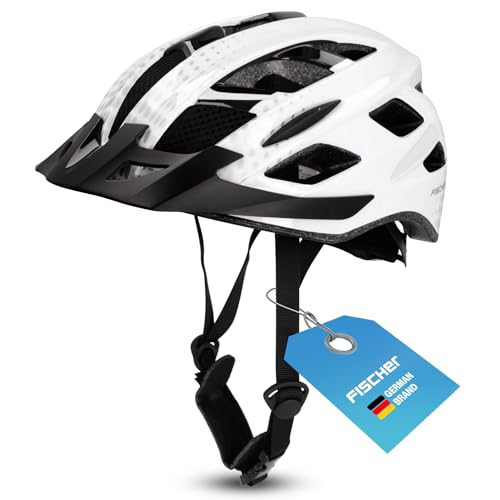 FISCHER Erwachsene Urban Fahrradhelm, LANO weiß, S/M 52-59