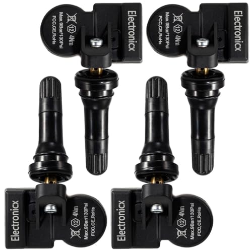 Electronicx 4X RDKS Sensor für Nissan Micra 2013-2014 vorprogrammiert 433MHz TPMS Reifendrucksensor Metallventil 4er Set Ersatz für Sommerreifen Winterreifen Ganzjahresreifen